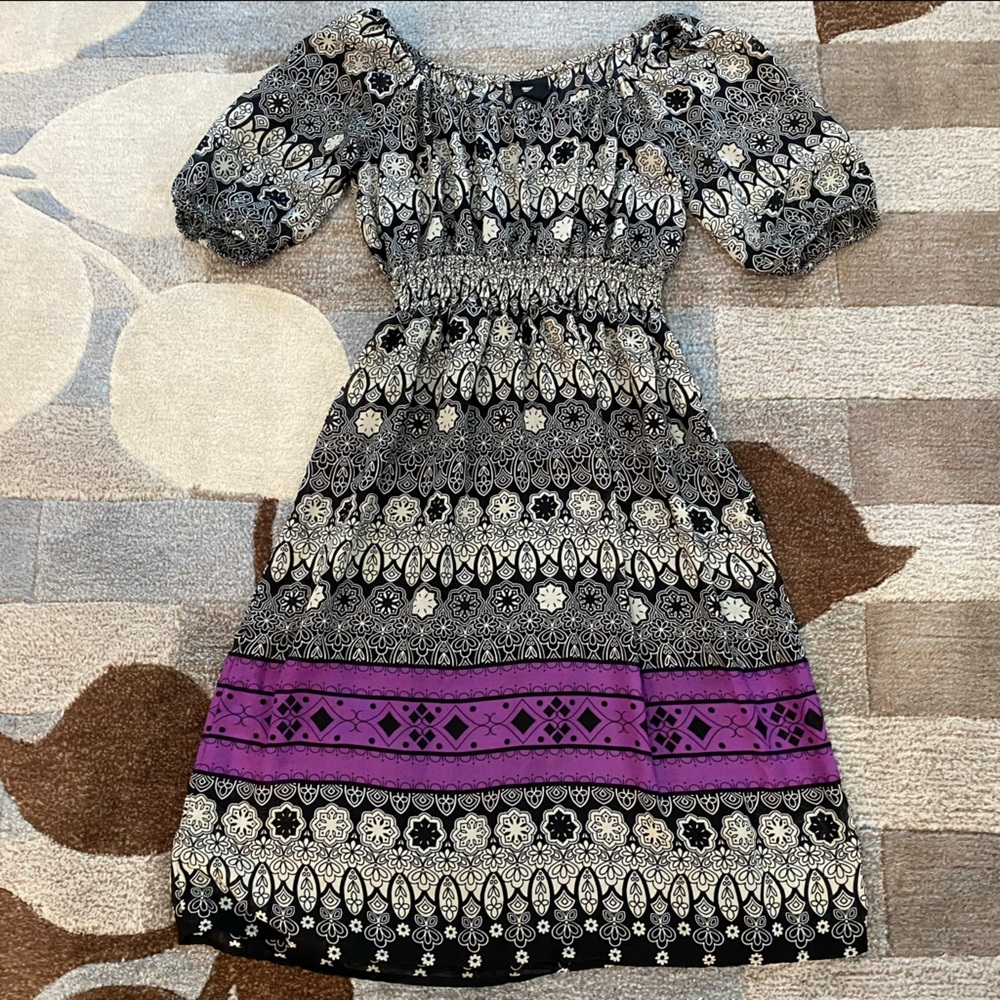 Mossimo Floral Chiffon Mini Dress ZB4